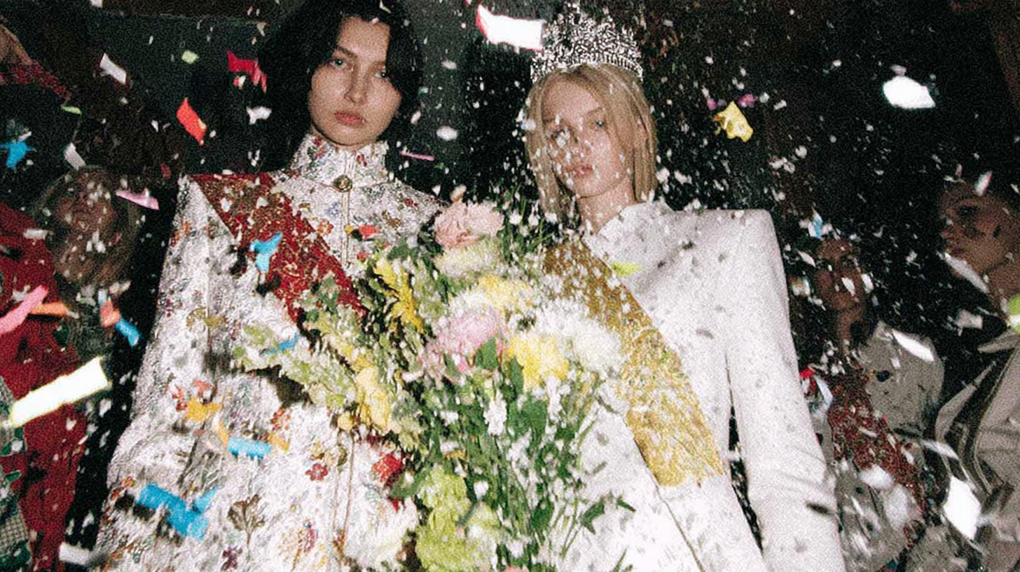 futuristic painting of farmland in space